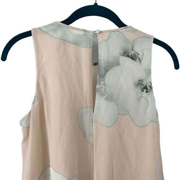 Calvin Klein Pink Floral Sleeveless Dress Size 4 - Picture 3 of 6